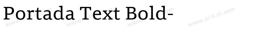 Portada Text Bold字体转换
